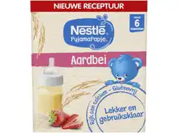 Hoogvliet Nestlé Pyamapapje aardbei aanbieding