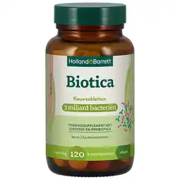 Holland & Barrett Holland & Barrett Biotica 3 miljard bacteriën - 120 kauwtabletten aanbieding