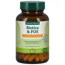 Holland & Barrett Holland & Barrett Biotica & FOS 3 miljard bacteriën - 60 capsules aanbieding