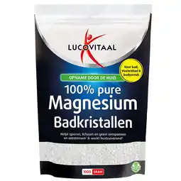 Holland & Barrett 2+3 gratis | Lucovitaal 100% Pure Magnesium Badkristallen - 1kg aanbieding