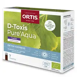 Holland & Barrett Ortis Detoxine Express Framboos Kamille Bio (7 Flesjes) aanbieding