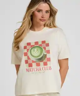 Hunkemoller Hunkemöller T-shirt met Print Wit aanbieding