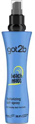 De Online Drogist Schwarzkopf Got2b Beach Matt Texturizing Salt Spray 200ML aanbieding