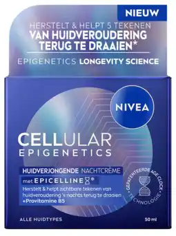 De Online Drogist Nivea Nivea Cellular Epigenetics Huidverjongende Nachtcrème aanbieding