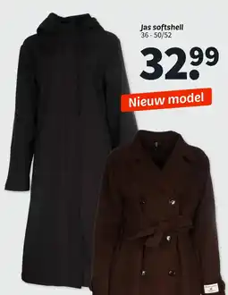 Wibra Jas softshell aanbieding