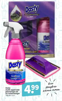 Wibra Dasty multi-oppervlak glasreiniger kit en ruitenreiniger aanbieding