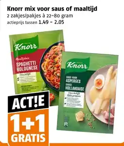 Poiesz Knorr mix voor saus of maaltijd aanbieding