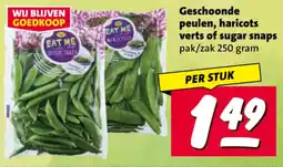Nettorama Geschoonde peulen, haricots verts of sugar snaps aanbieding