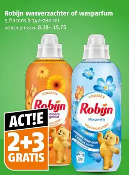 Poiesz Robijn wasverzachter of wasparfum aanbieding