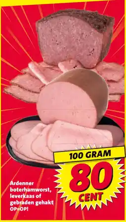 Nettorama Ardenner boterhamworst, leverkaas of gebraden gehakt aanbieding