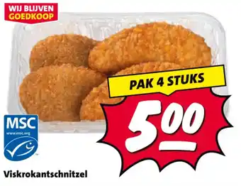 Nettorama Viskrokantschnitzel aanbieding