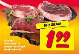 Nettorama Picanha, club steak of runder tomahawk steak aanbieding