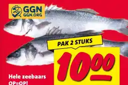 Nettorama Hele zeebaars aanbieding
