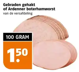 Poiesz Gebraden gehakt of Ardenner boterhamworst aanbieding