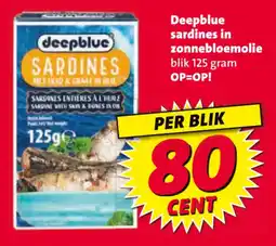 Nettorama Deepblue sardines in zonnebloemolie aanbieding