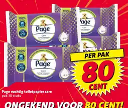 Nettorama Page vochtig toilet papier care aanbieding