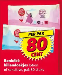 Nettorama Bonbébé billendoekjes lotion of sensitive aanbieding