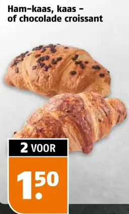 Poiesz Ham-kaas, kaas- of chocolade croissant aanbieding