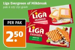 Poiesz Liga Evergreen of Milkbreak aanbieding