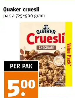 Poiesz Quaker cruesli aanbieding