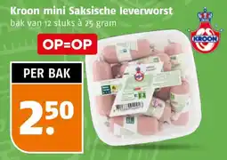 Poiesz Kroon mini Saksische leverworst aanbieding