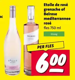 Nettorama Etoile de rosé grenache of Belrose mediterrannee rosé aanbieding