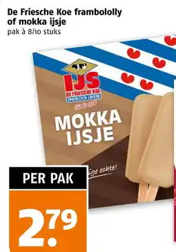 Poiesz De Friesche Koe frambololly of mokka ijsje aanbieding