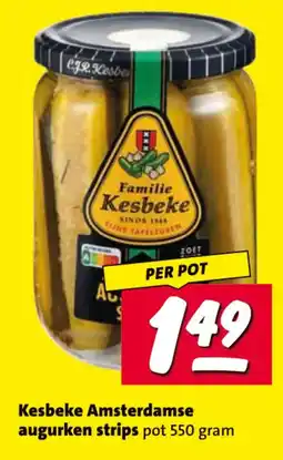 Nettorama Kesbeke Amsterdamse augurken strips aanbieding