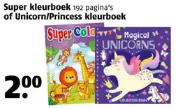 Poiesz Super kleurboek of Unicorn/Princess kleurboek aanbieding