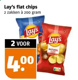 Poiesz Lay's flat chips aanbieding