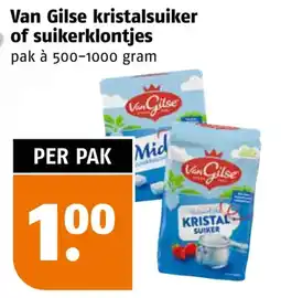 Poiesz Van Gilse kristalsuiker of suikerklontjes aanbieding