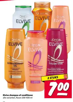 Nettorama Elvive shampoo of conditioner aanbieding
