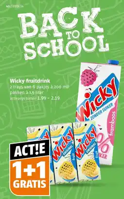 Poiesz Wicky fruitdrink aanbieding