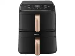 MediaMarkt Cosori Turbo Tower Compact - Heteluchtfriteuse Zwart 86 L 2630 W Aantal Frituurmanden: 2 aanbieding