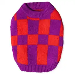 Pets Place Dogguo Block Sweater - Trui - Rood&Paars 32 cm aanbieding