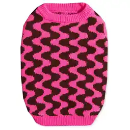 Pets Place Dogguo Wavey Sweater - Trui - Bruin&Pink 28 cm aanbieding