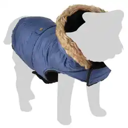 Pets Place Flamingo Winterjas Sabi - Jas - Blauw 30 cm aanbieding