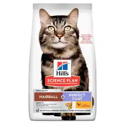 Pets Place Hill's Science Plan Hairball & Perfect Coat Adult - Kattenbrokken - Kip 3 kg aanbieding