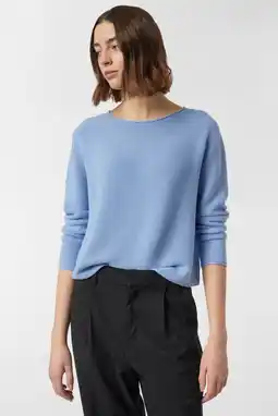 Wehkamp comma pullover blauw aanbieding