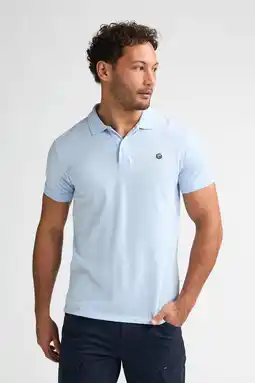 Wehkamp Petrol Industries regular polo lichtblauw aanbieding