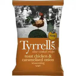 Jumbo Tyrrells Slow-Cooked Crisps Roast Chicken & Caramelised Onion Seasoning 150 g aanbieding