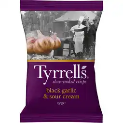 Jumbo Tyrrells Slow-Cooked Crisps Black Garlic & Sour Cream 150 g aanbieding