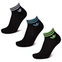 Foot Locker Adidas Ankle 3 Pack Sokken Unisex - Zwart - Maat 40-42 - Katoen aanbieding