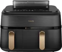 Coolblue Philips Airfryer 5000 Series Dual Basket NA552/00 aanbieding