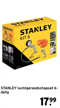 GAMMA STANLEY luchtgereedschapset 6-delig aanbieding