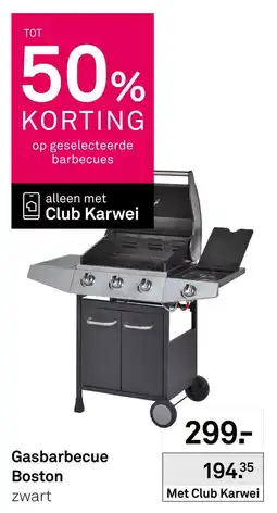 Karwei Club Karwei Gasbarbecue Boston zwart aanbieding