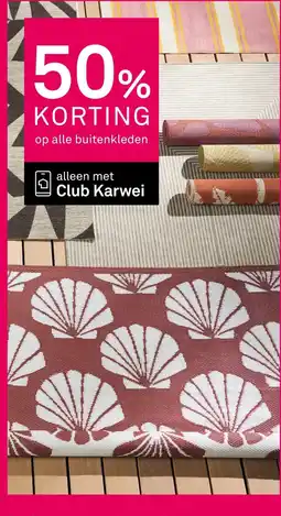 Karwei Club Karwei buitenkleden aanbieding