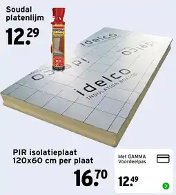 GAMMA Soudal platenlijm aanbieding