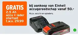 GAMMA Einhell accugereedschap aanbieding