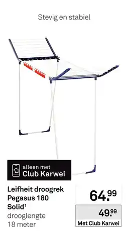 Karwei Leifheit droogrek Pegasus 180 Solid aanbieding